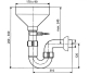 Sanit Trichtersiphon 11/2