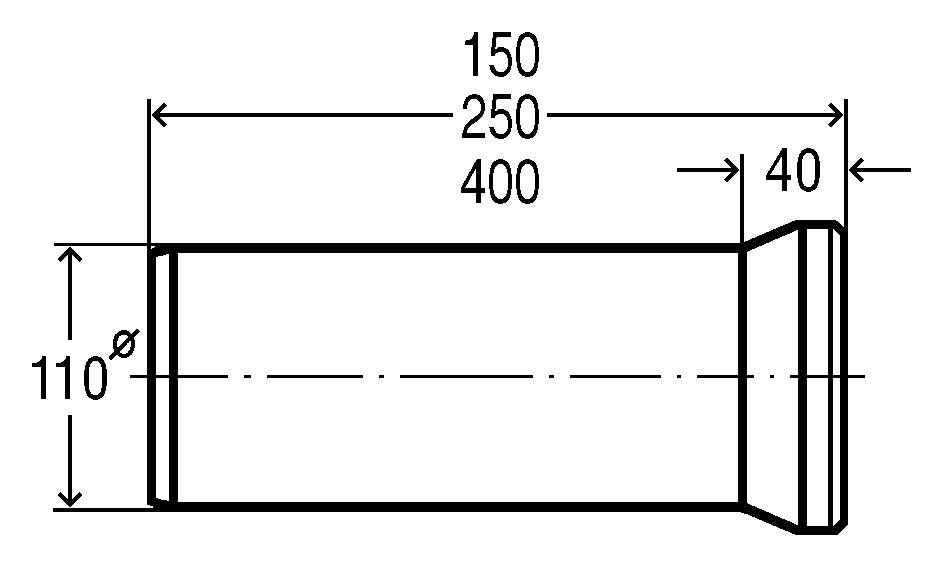 Viega WC Anschlussstutzen 3815 DN100 weiß